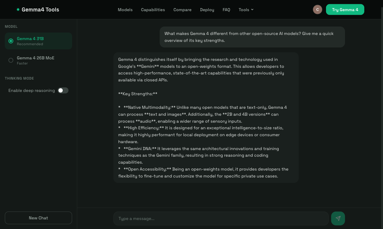 Gemma 4 Tools gallery image