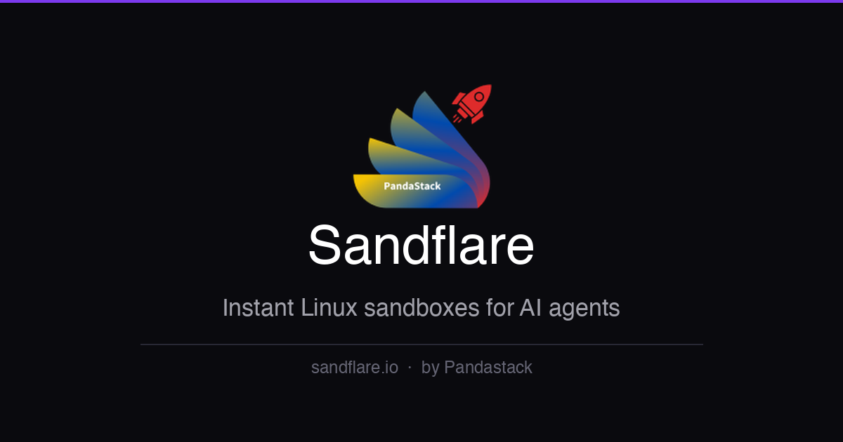 Sandflare - AI agent sandboxes gallery image