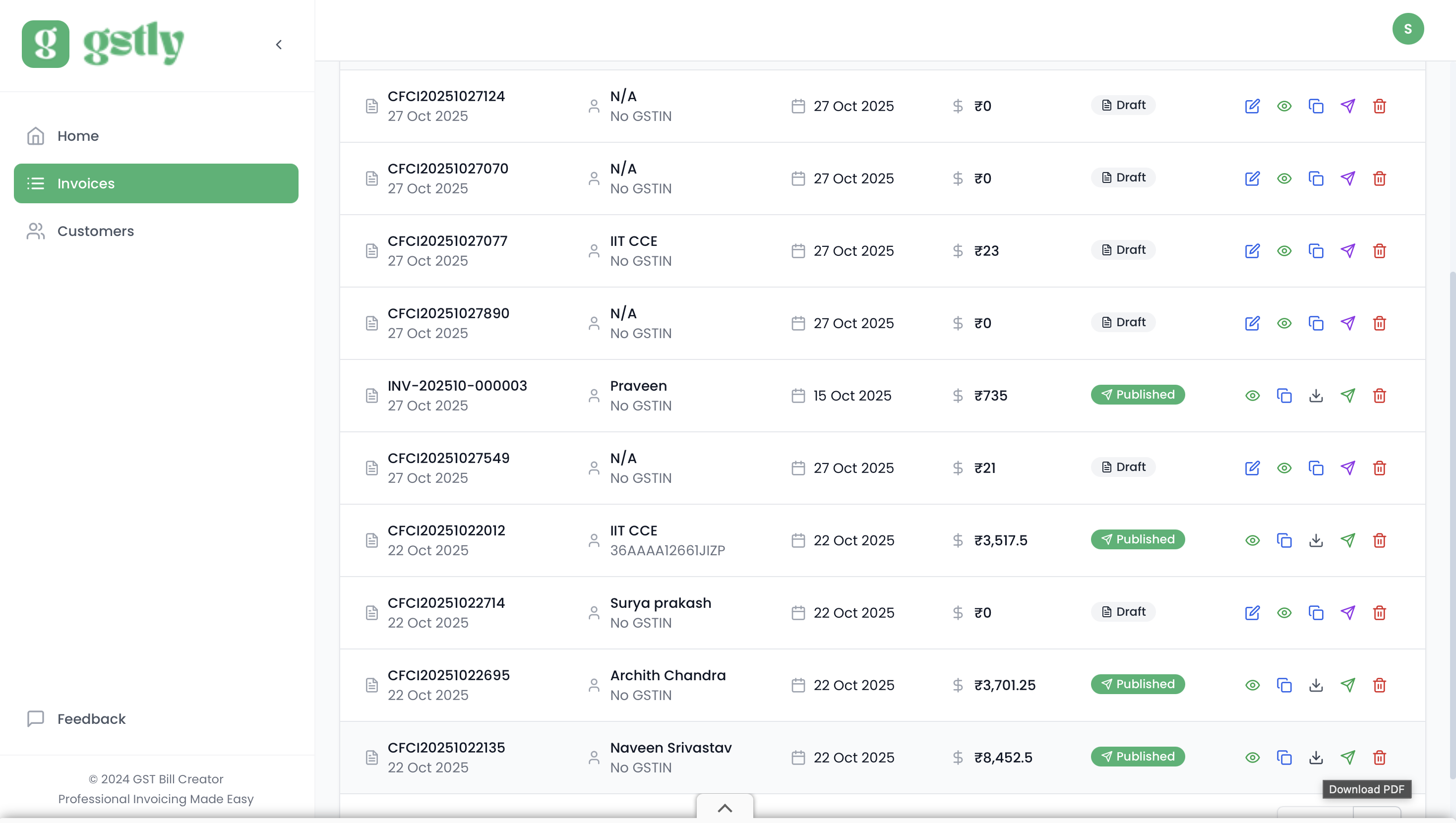 gstly - Free GST Invoice creator gallery image