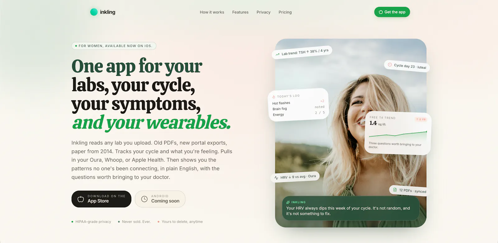Inkling: Women's Health, Understood screenshot 1