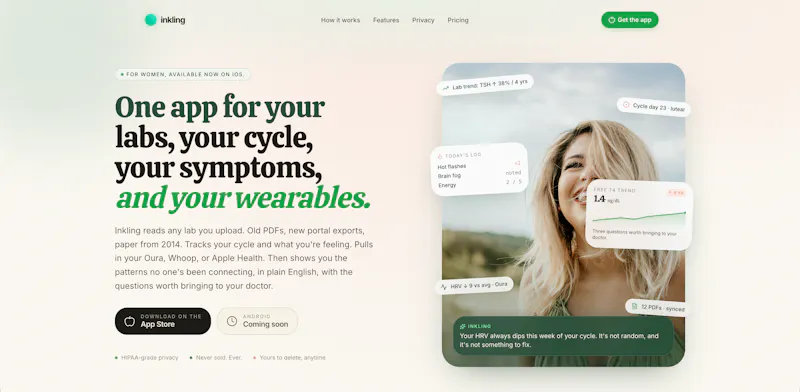 Inkling: Women's Health, Understood screenshot 1