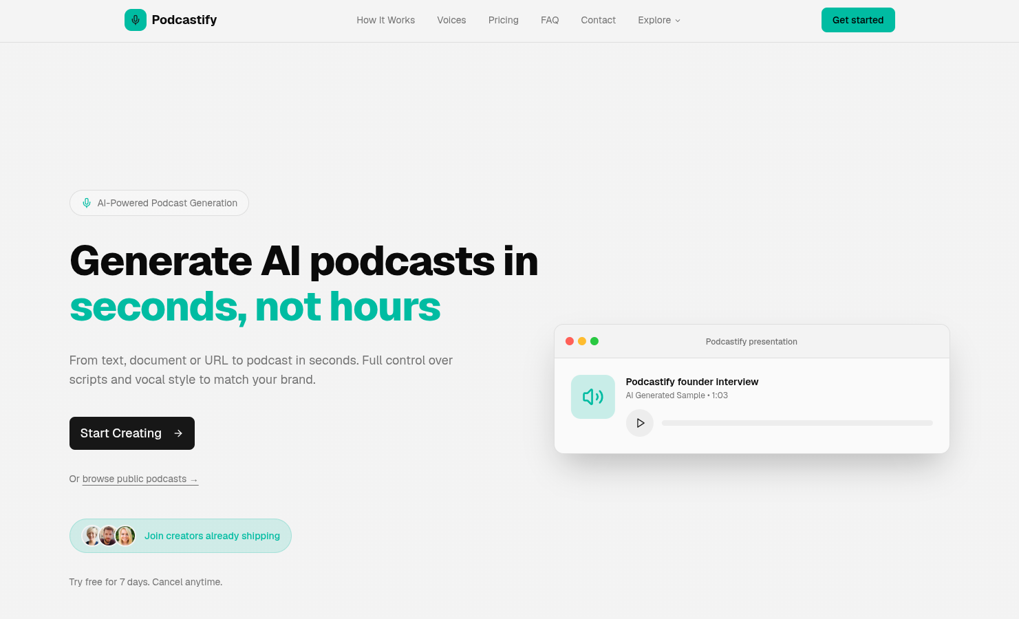 Podcastify gallery image