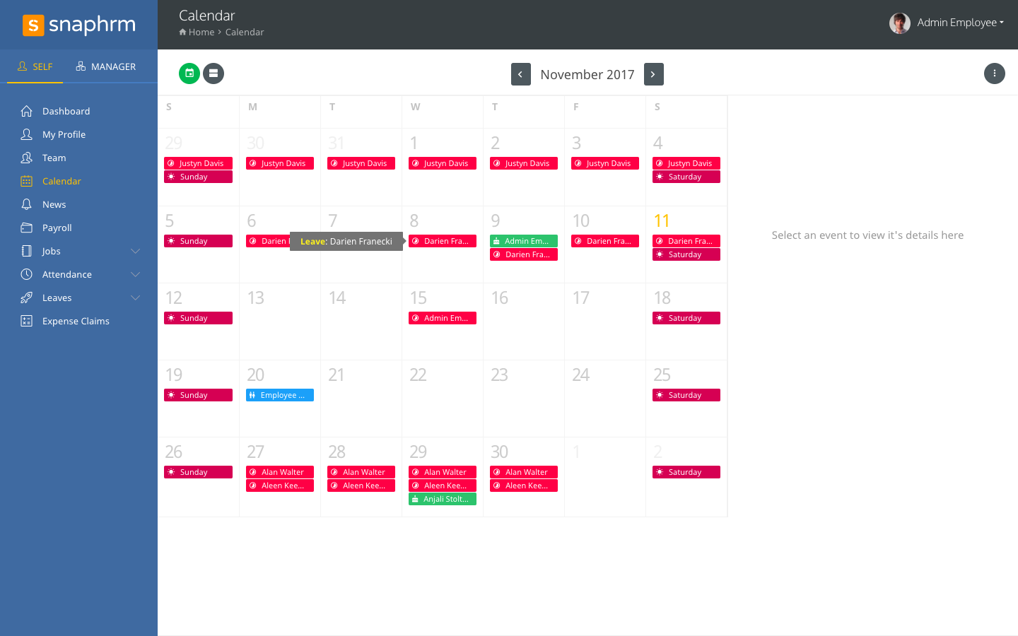 SnapHRM gallery image