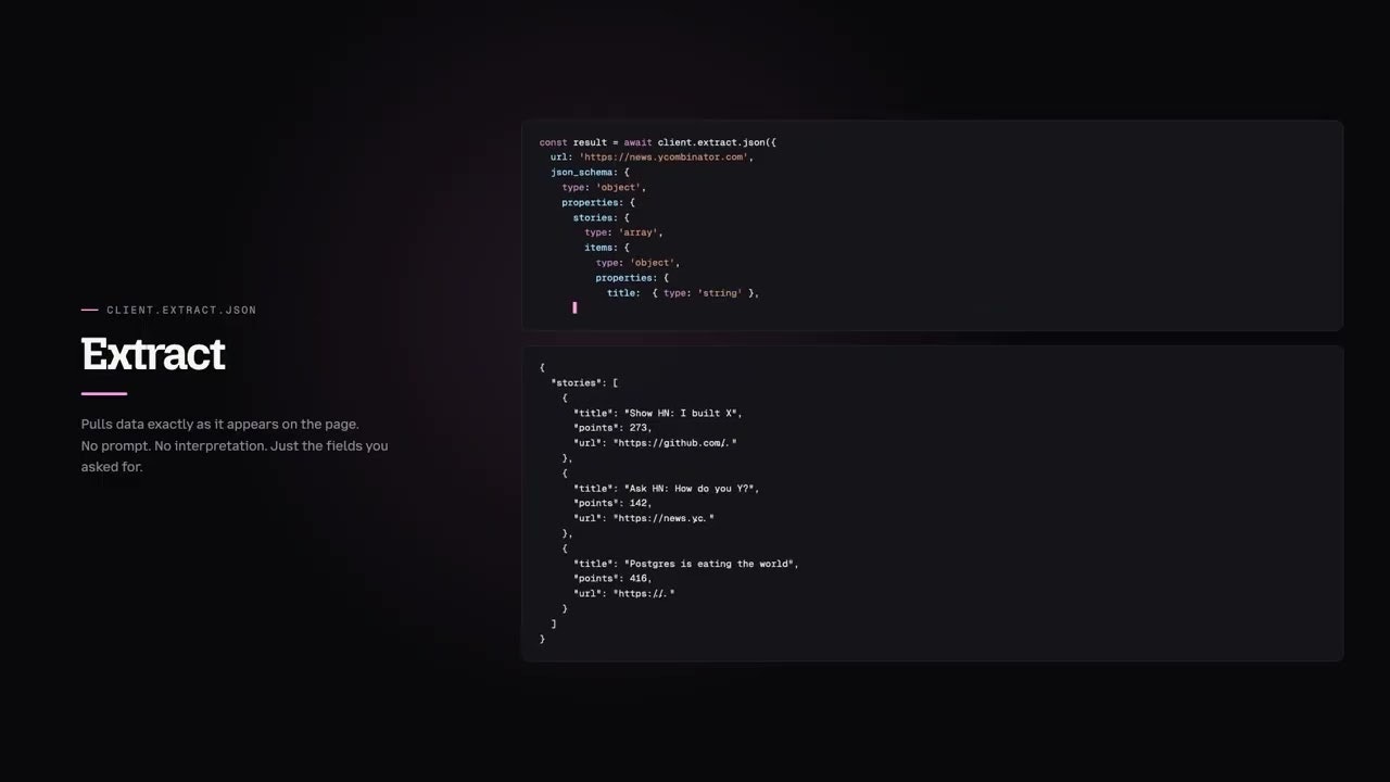 Tabstack Structured Extraction gallery image