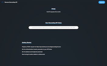 Reverse Geocoding API gallery image