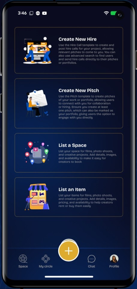 PITCHBLU - The Filmmaking Ecosystem - Screenshot 4 showing product features and functionality