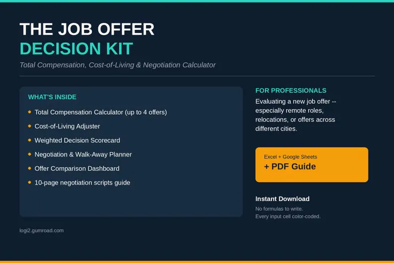 Job Offer Decision Kit screenshot