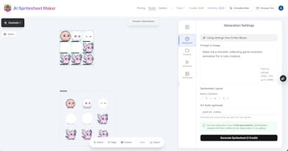AI Spritesheet Maker Launch! gallery image