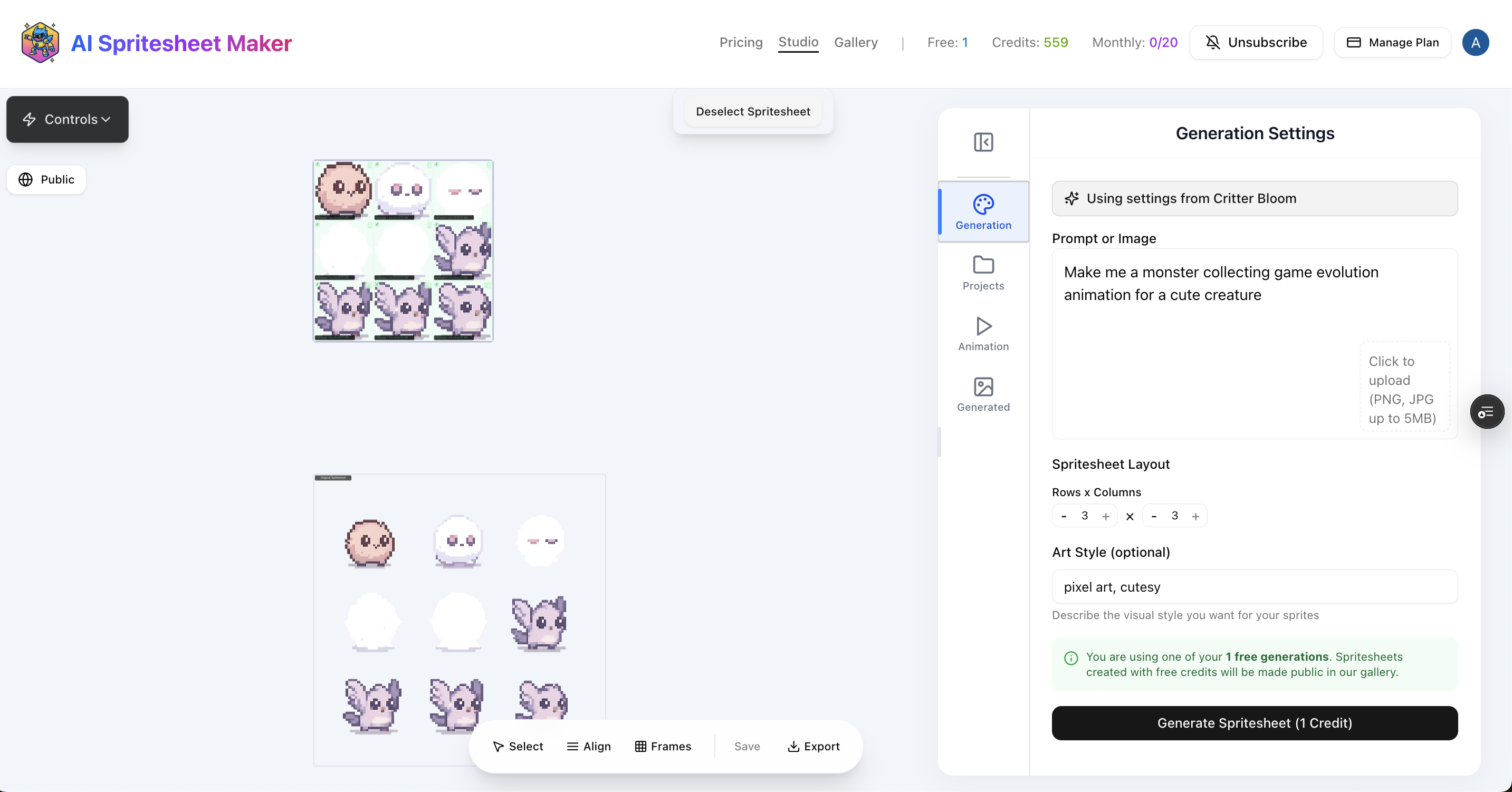 AI Spritesheet Maker Launch! media 3