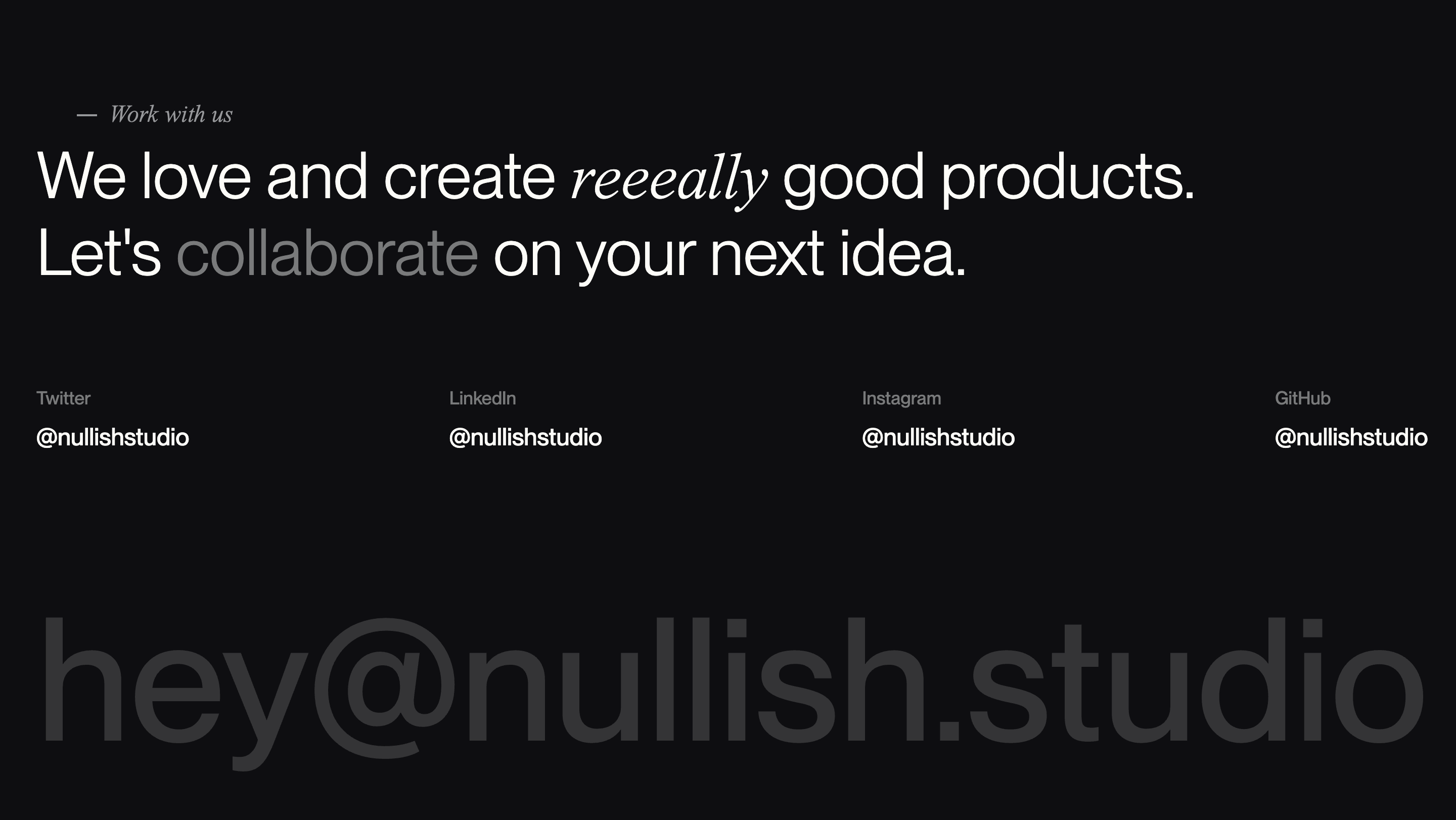 Nullish Studio gallery image