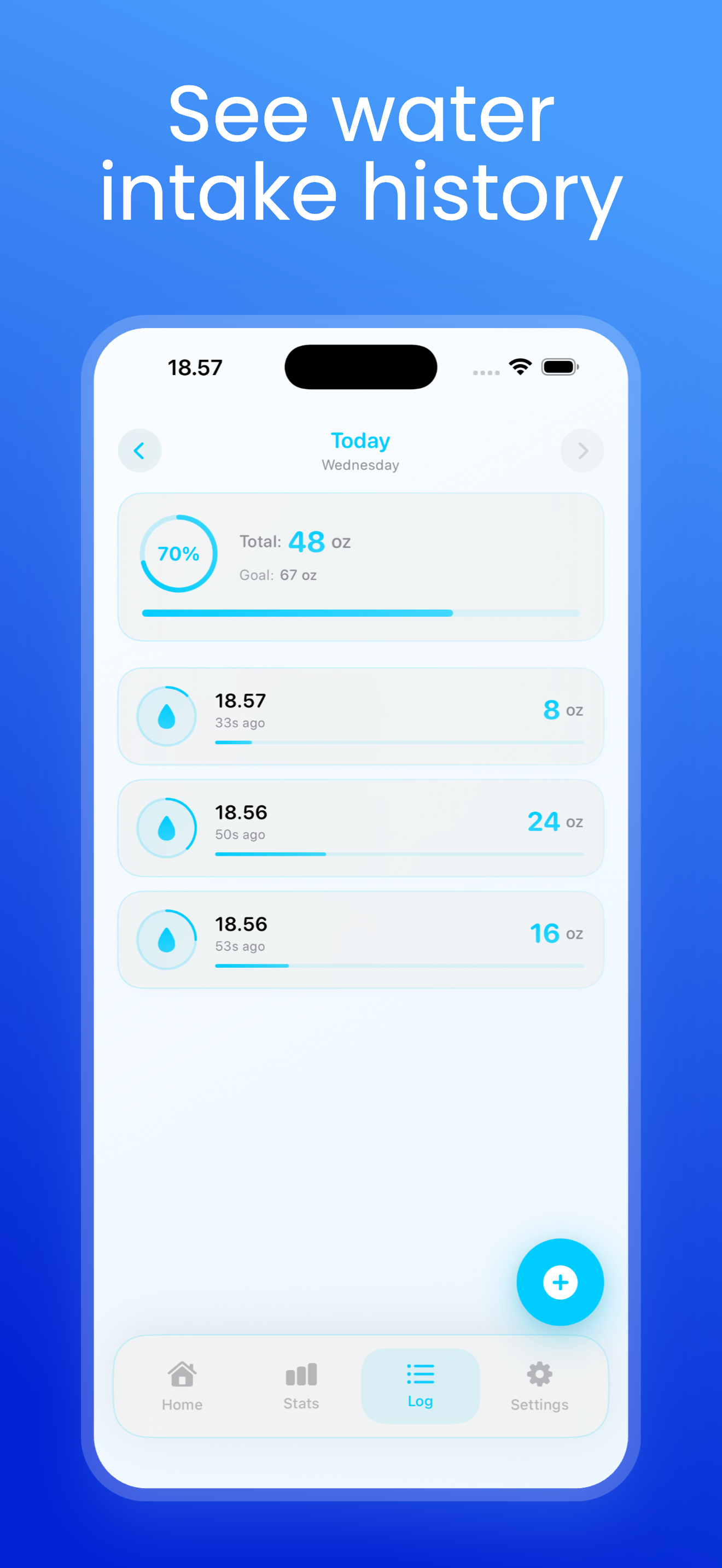 Média Rappel de l'eau quotidienne - Hydratation Tracker pour iOS & Watchos 3