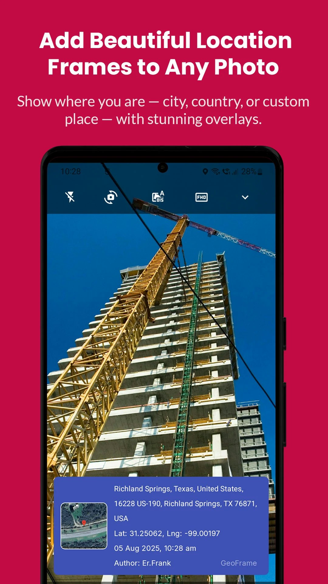 GPS Map Camera For professionals No Ads  - Screenshot 3 showing product features and functionality