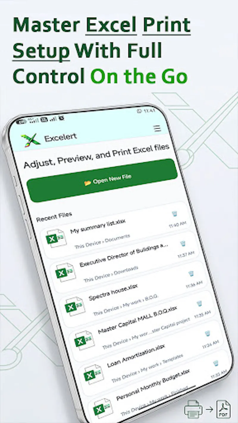 Excelert screenshot 1