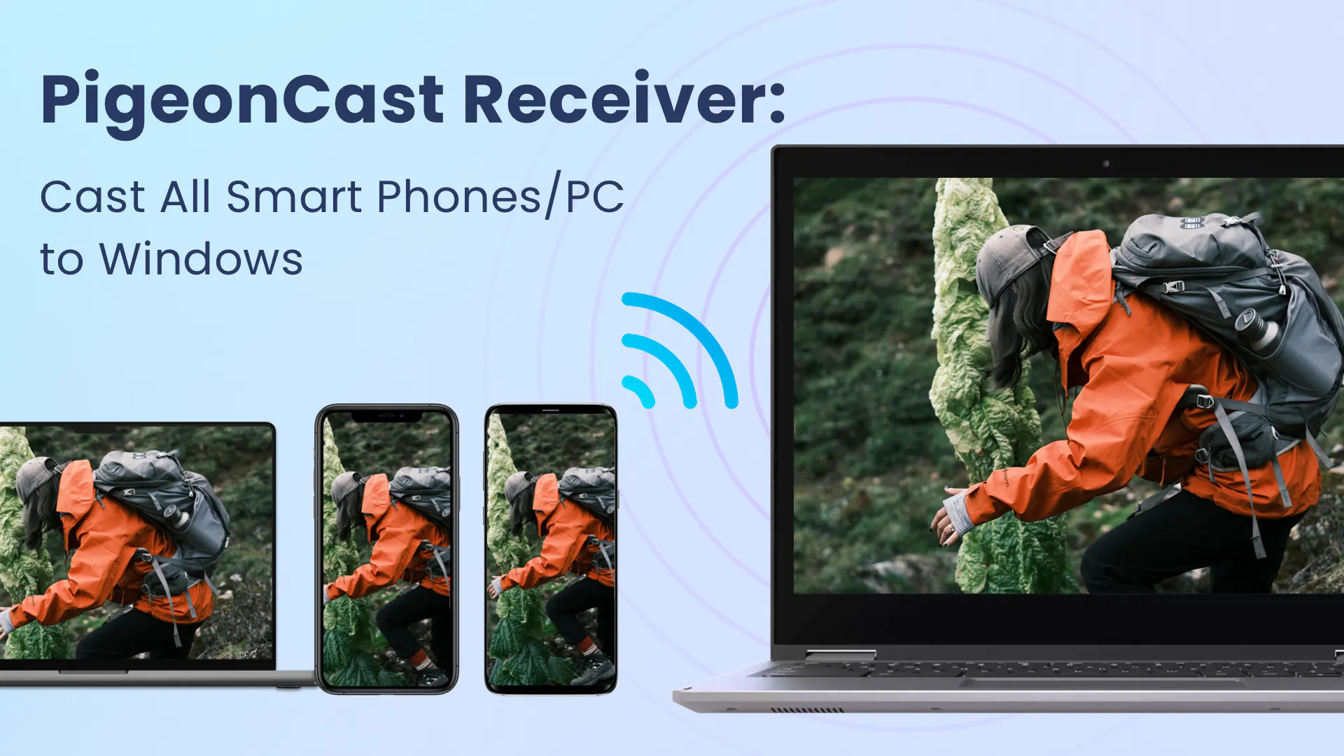 PigeonCast: Free TV Casting & Mirroring 제품 배너