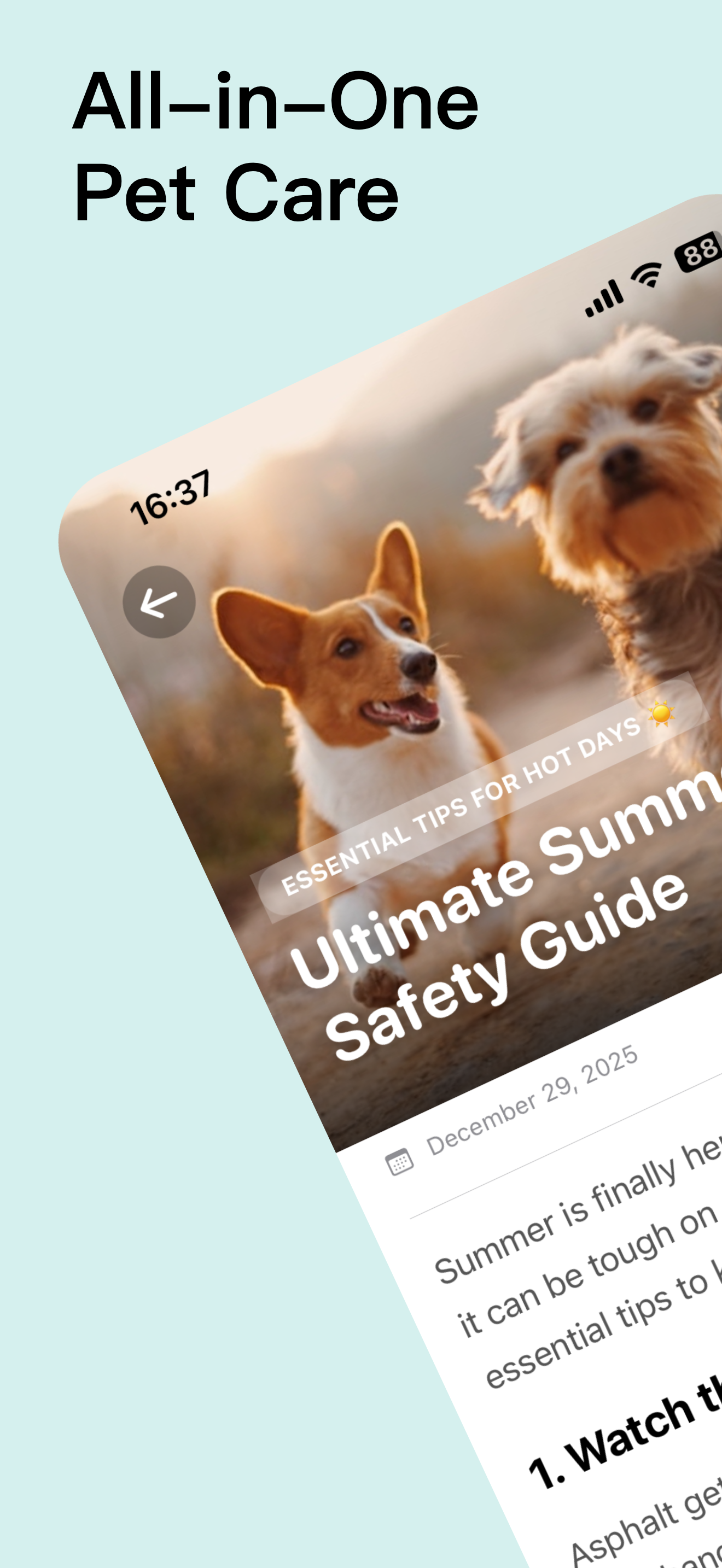 PetPal - Main product screenshot demonstrating key features and user interface