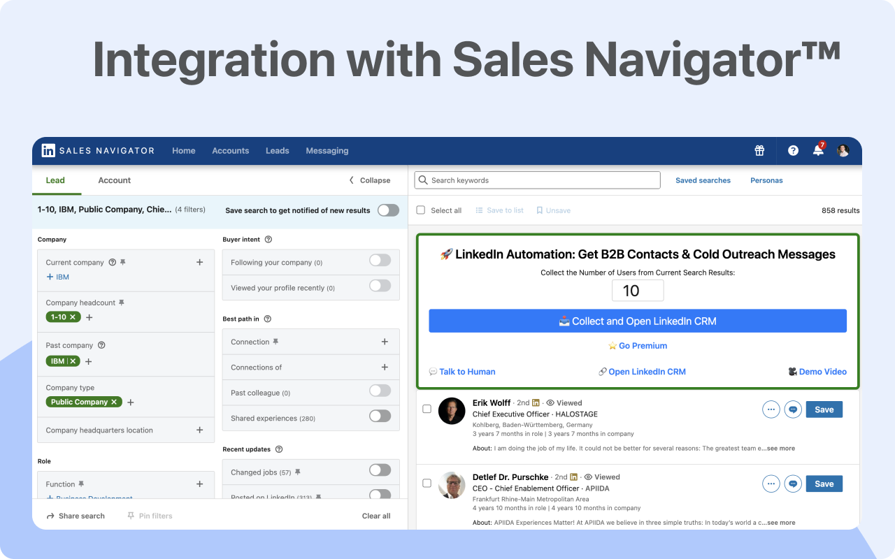 LinkedIn Automation Tool with AI gallery image