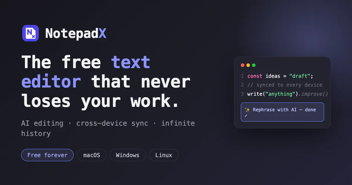NotepadX gallery image