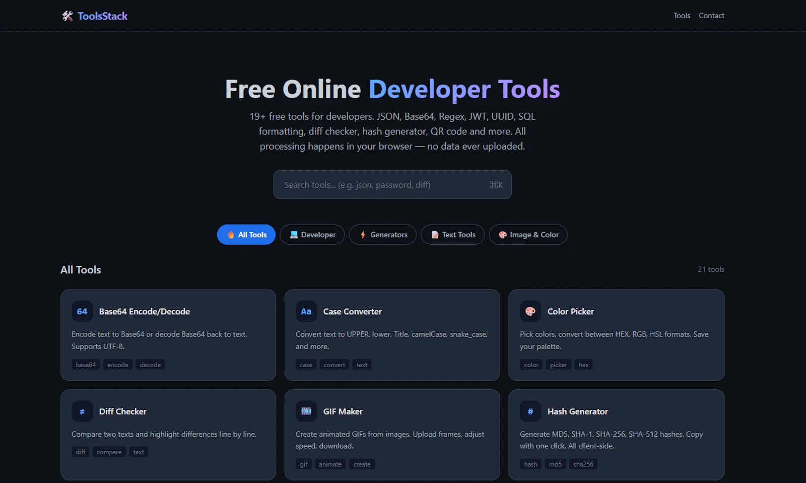 ToolsStack screenshot 1