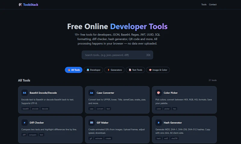 ToolsStack screenshot 1