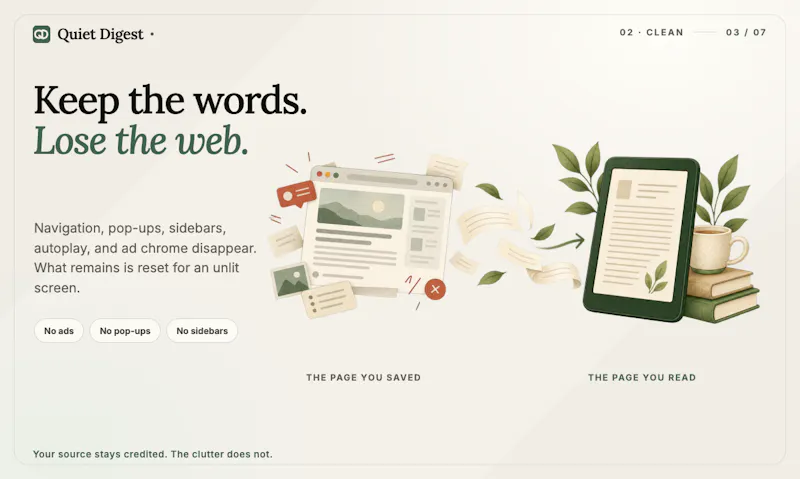 Quiet Digest screenshot 4