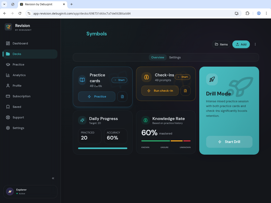 Revision by Debuginit - Screenshot 2 showing product features and functionality