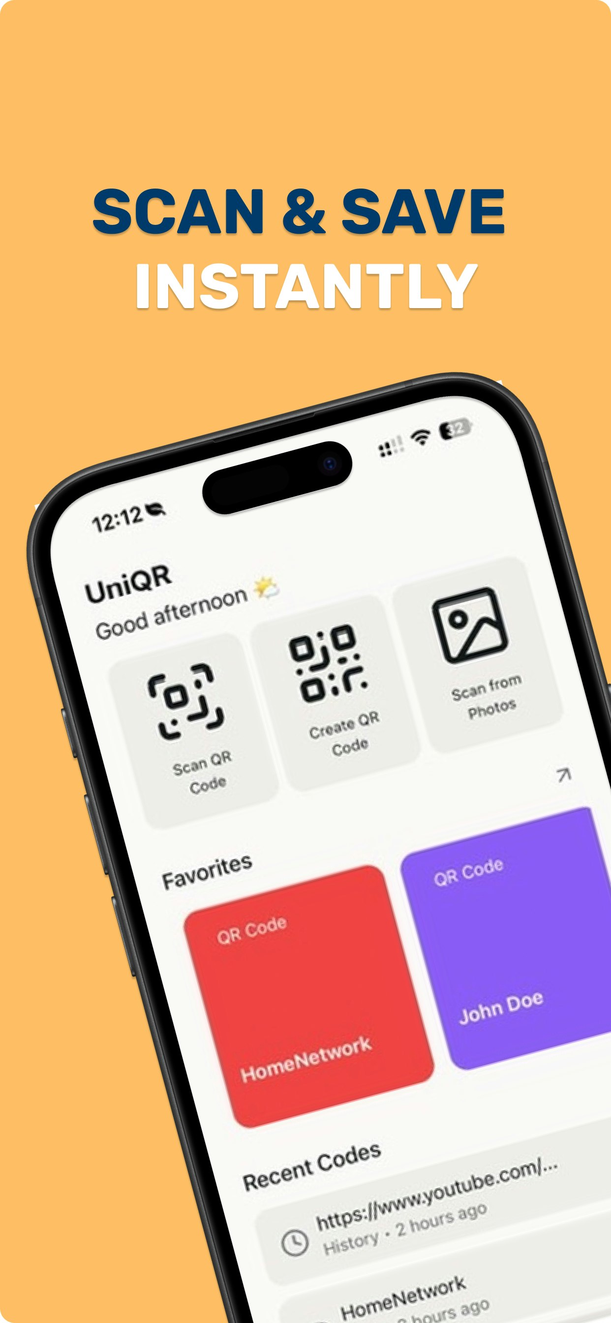 UniQR - Main screenshot showing features and interface