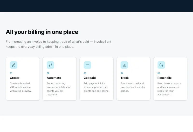InvoiceSent screenshot 2