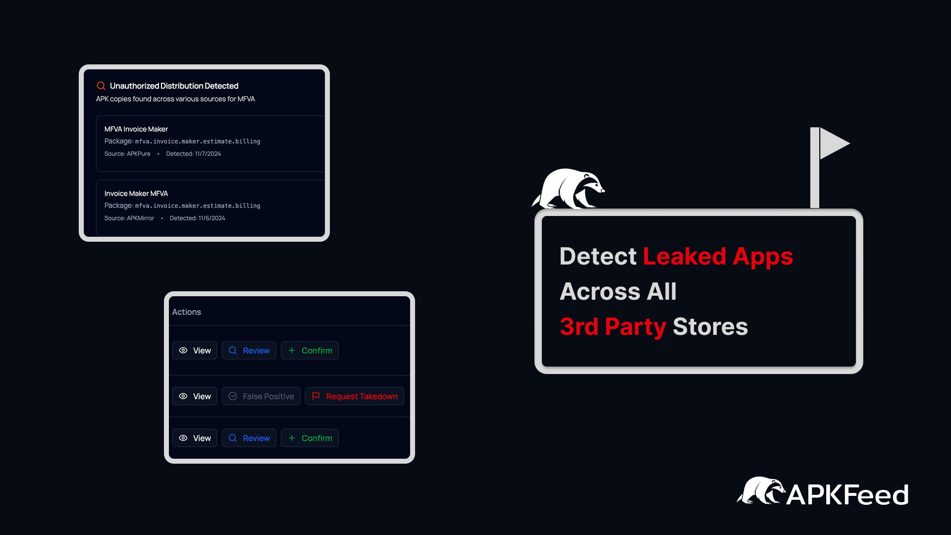 Apkfeed - Main product screenshot demonstrating key features and user interface