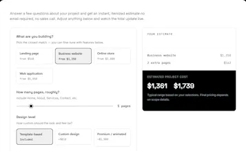website-cost-calculator gallery image