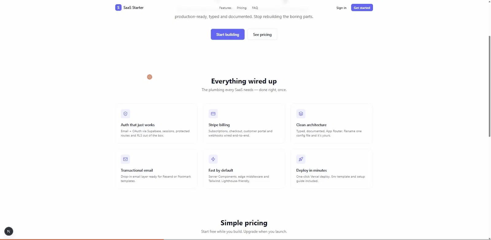 SaaS Starter screenshot 2