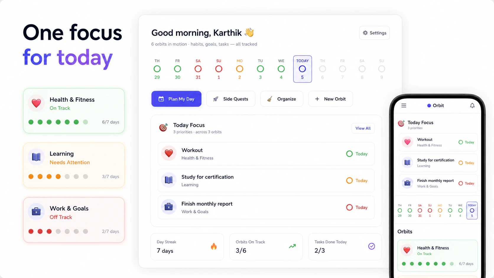 Orbit — Life Tracking