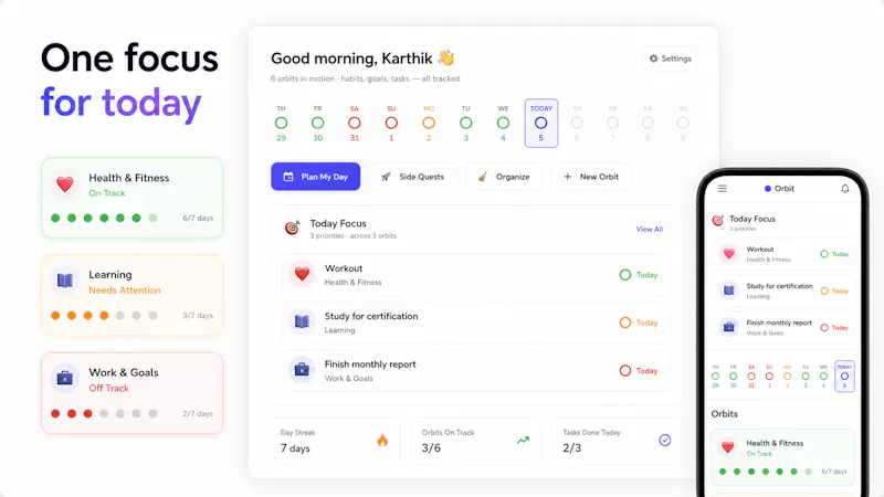 Orbit — Life Tracking screenshot 1