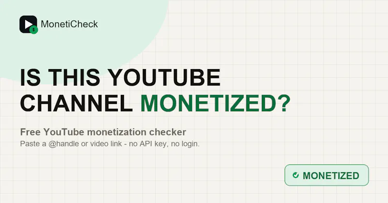 YouTube Monetization Checker screenshot 1