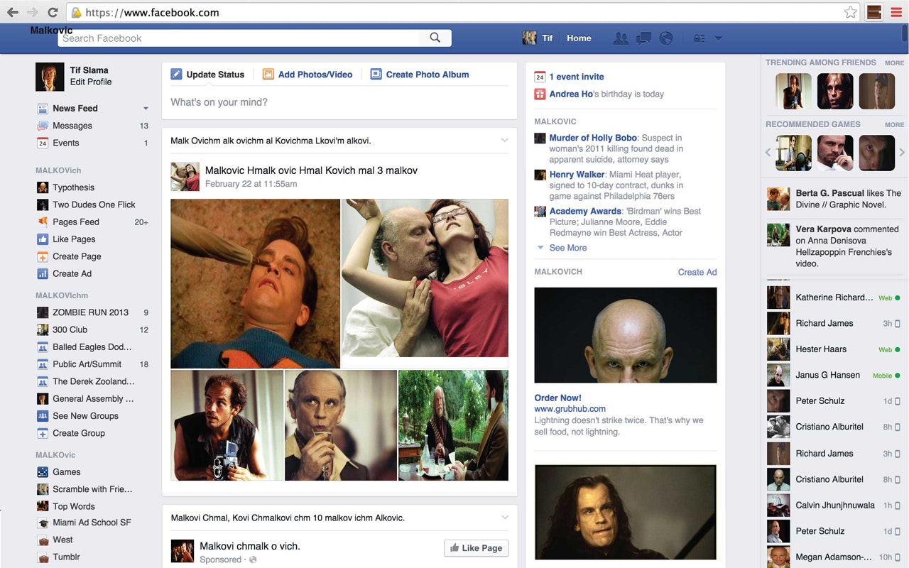 Browsing John Malkovich gallery image