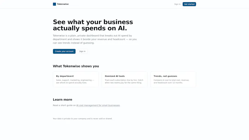Tokenwise screenshot 2