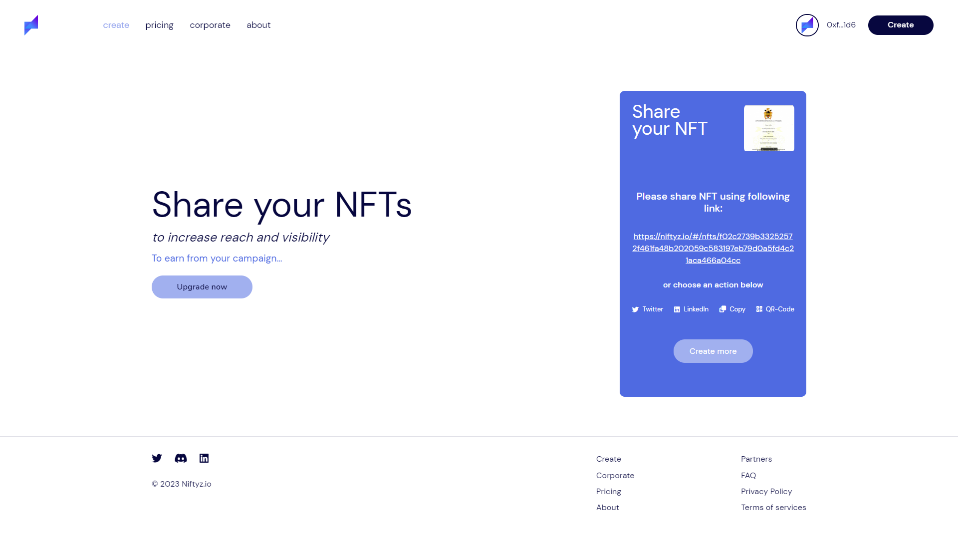Niftyz.io media 2