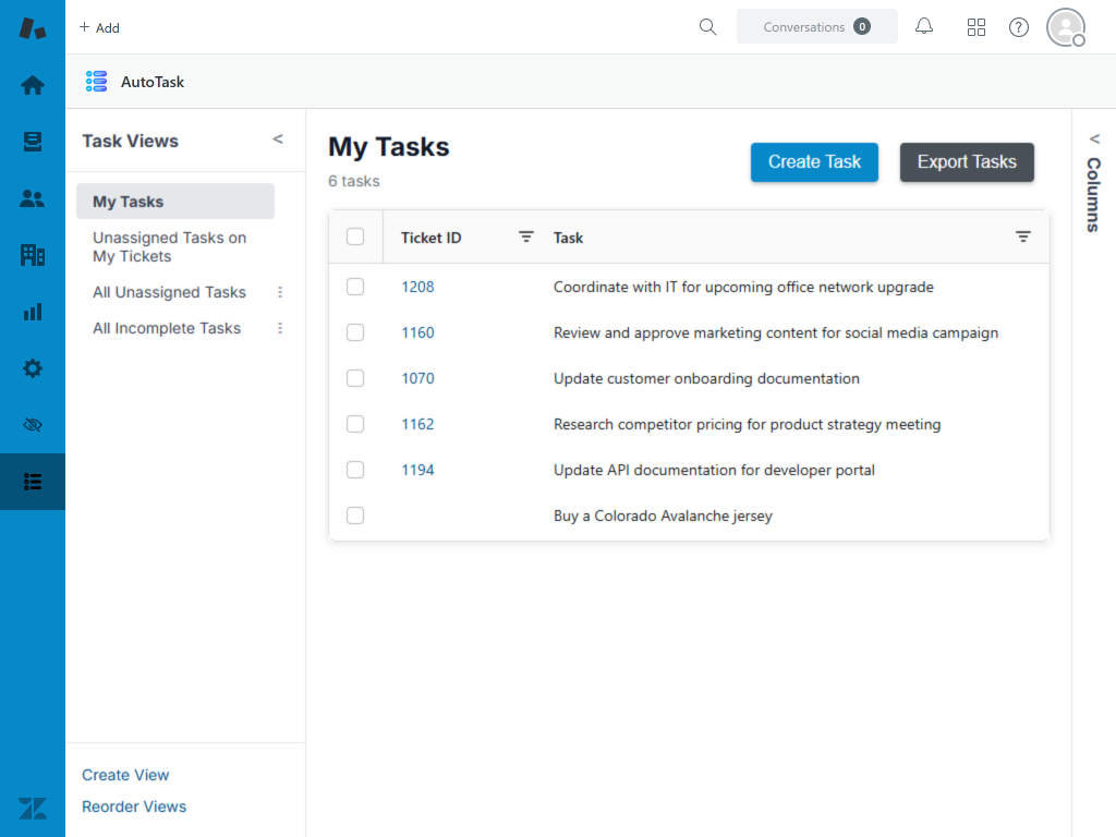 Media Pengurusan tugas AI - Aplikasi Zendesk Marketplace baru untuk pengurusan tugas. 4