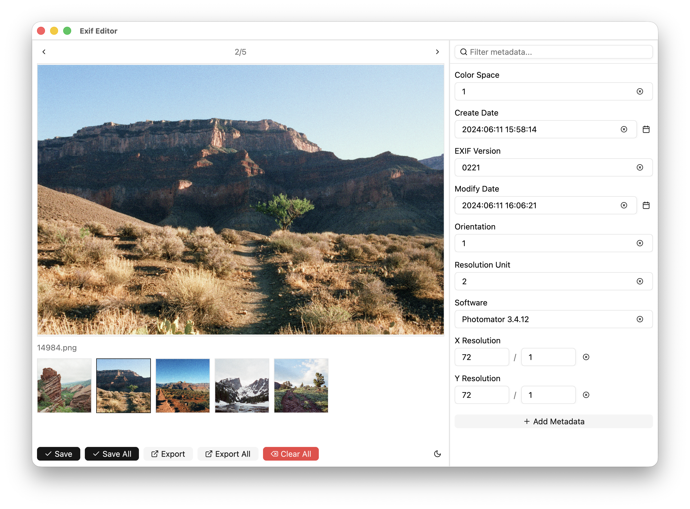 Exif Editor gallery image