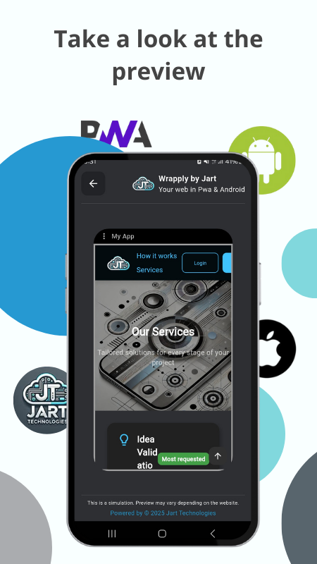 Wrapply Build App dal sito Web - Genera app flutter installabili da qualsiasi sito Web media 4