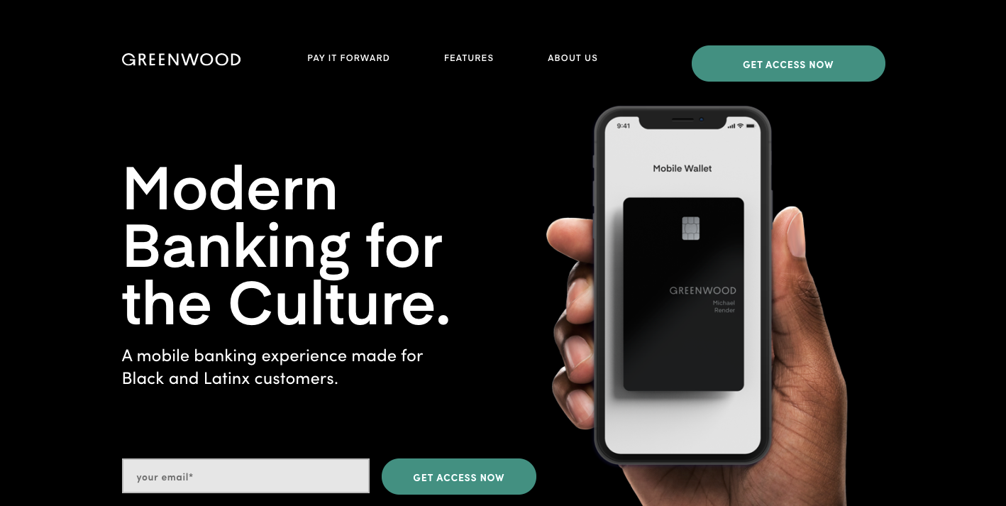 Greenwood - A mobile banking experience for Black and Latinx customers | Product Hunt