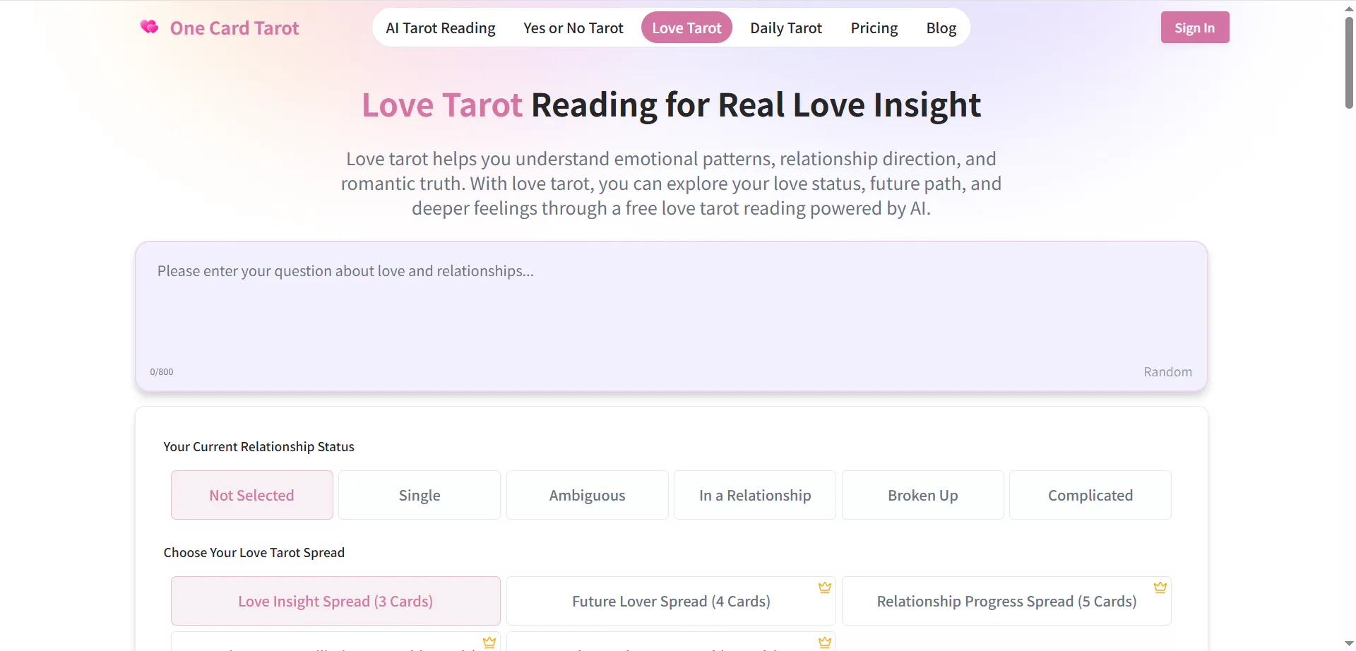 One Card Tarot gallery image