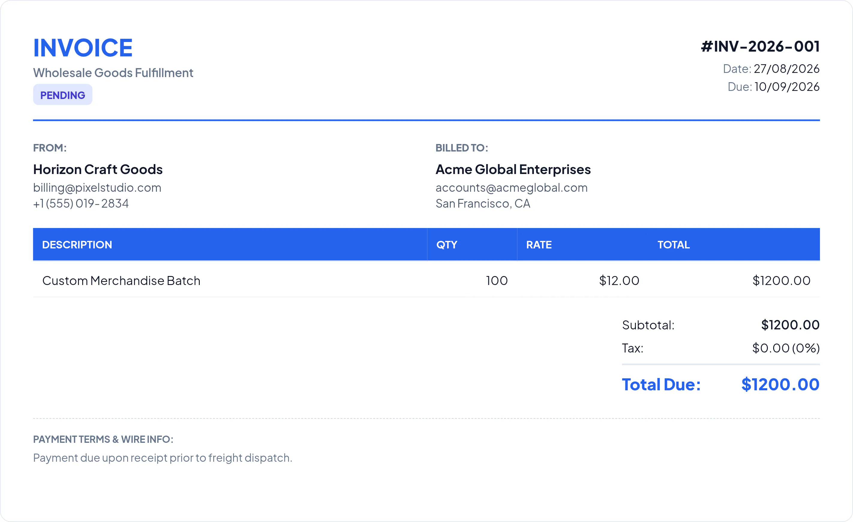 Invoice Canvas gallery image