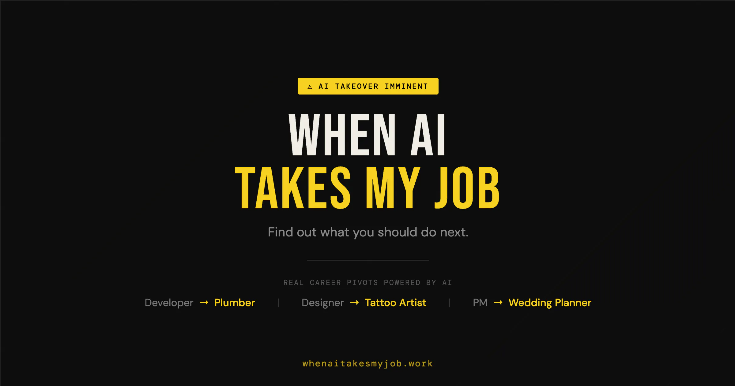 When AI Takes My Job のプロダクトバナー
