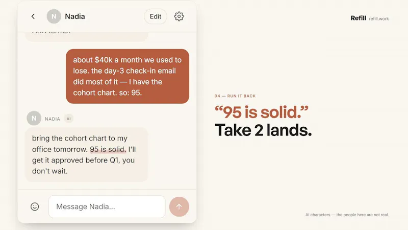 Refill screenshot 1 (video preview)