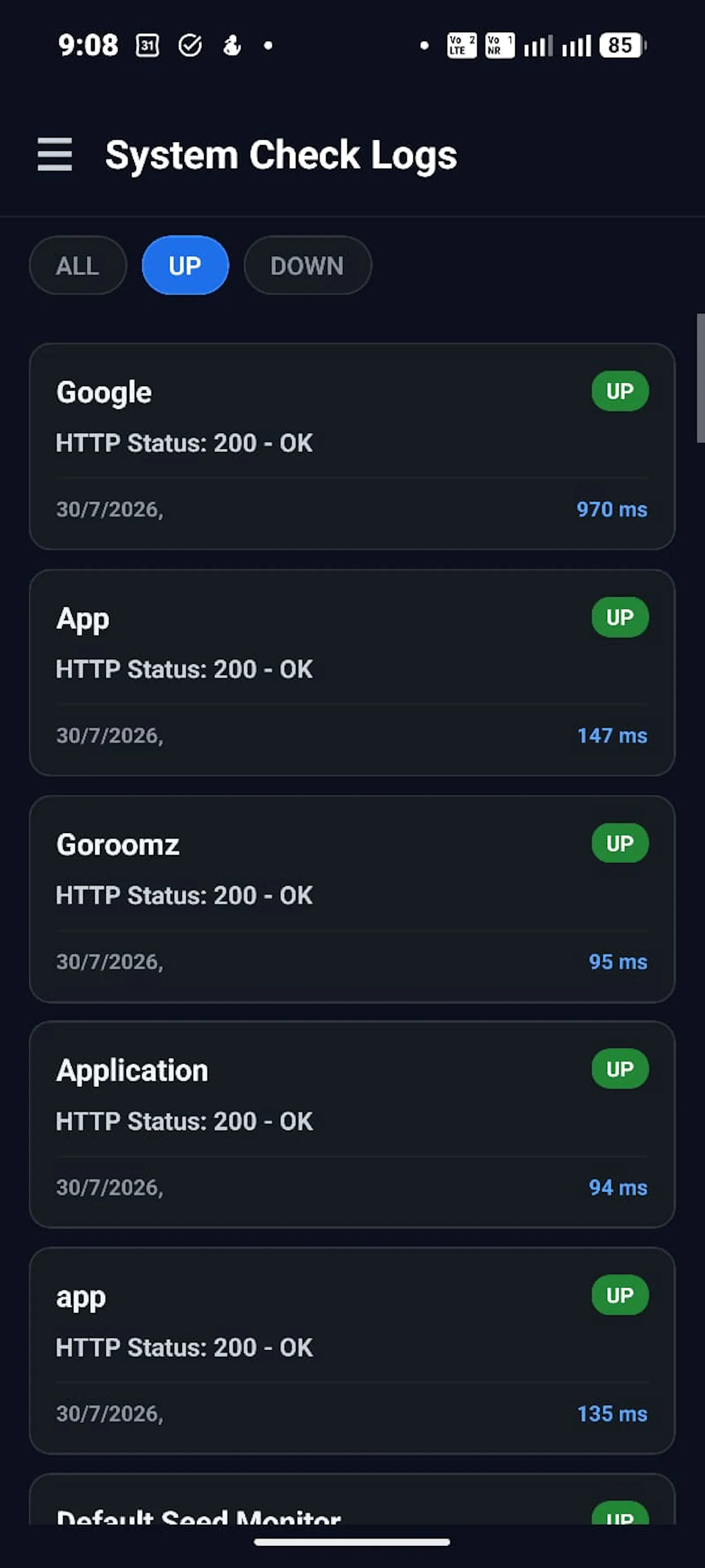 UptimeBunny screenshot 2