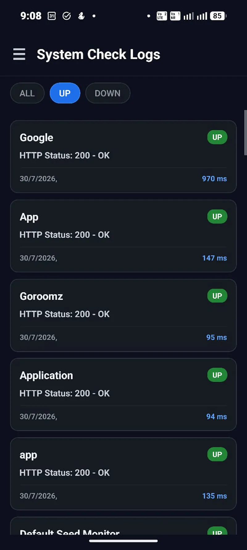 UptimeBunny screenshot 2