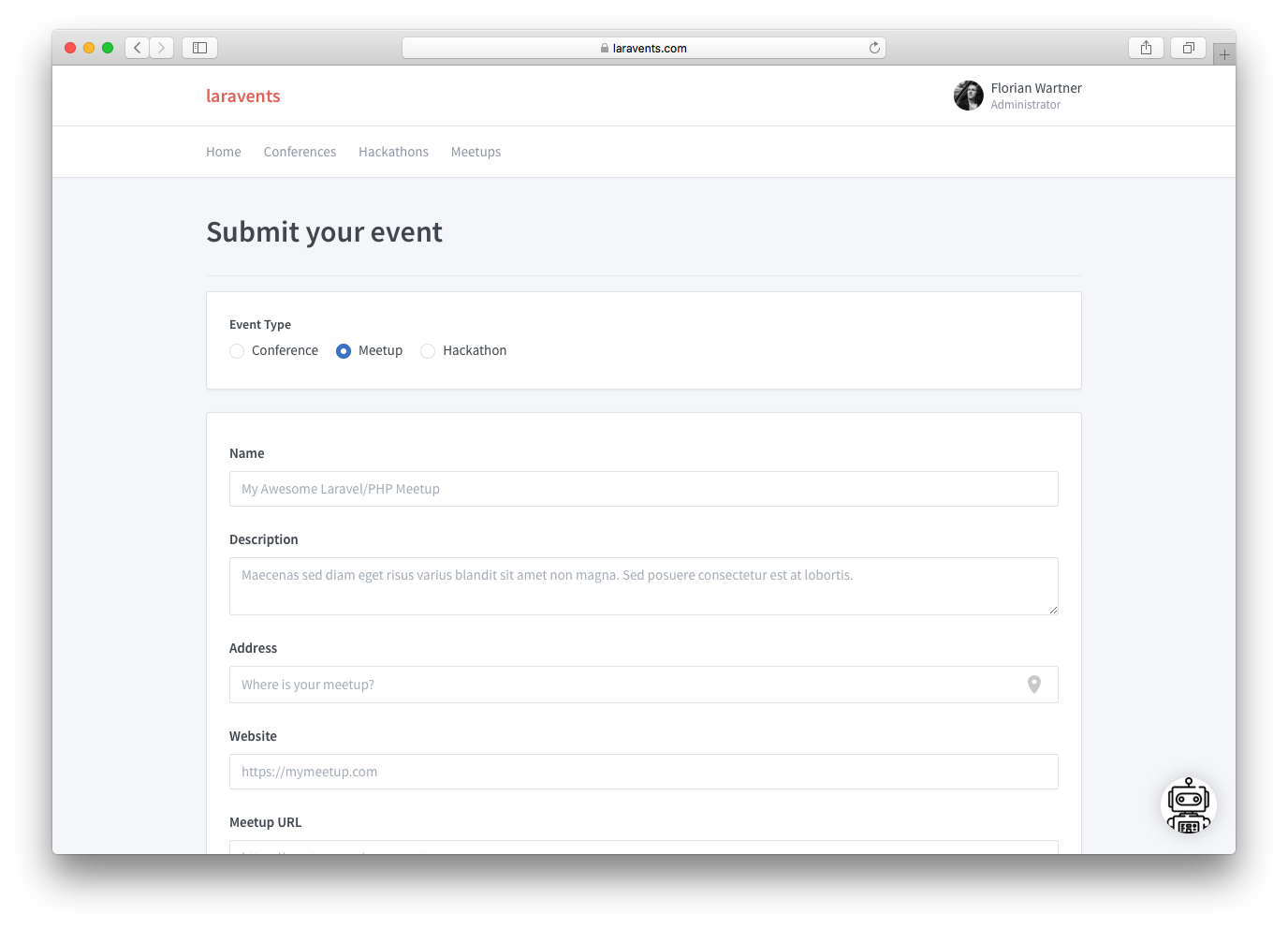 Laravents.com gallery image