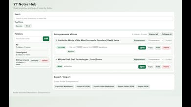 YT Timestamp Notes gallery image