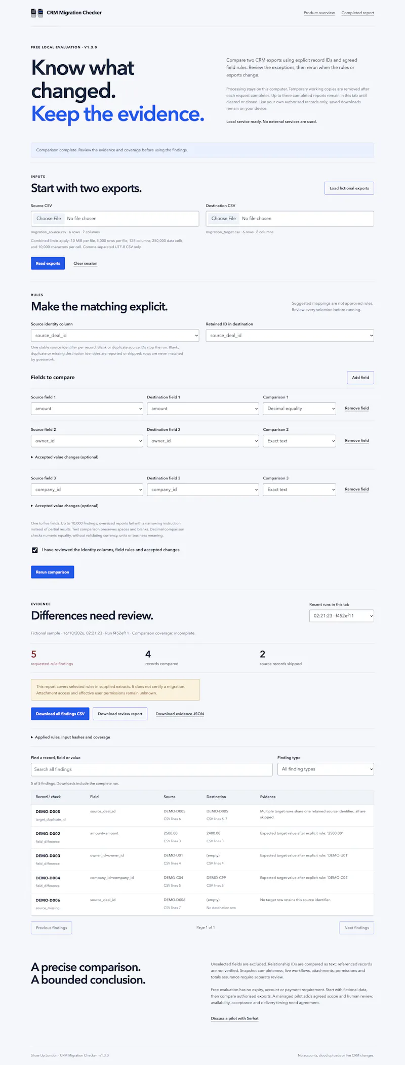 CRM Migration Checker screenshot 5