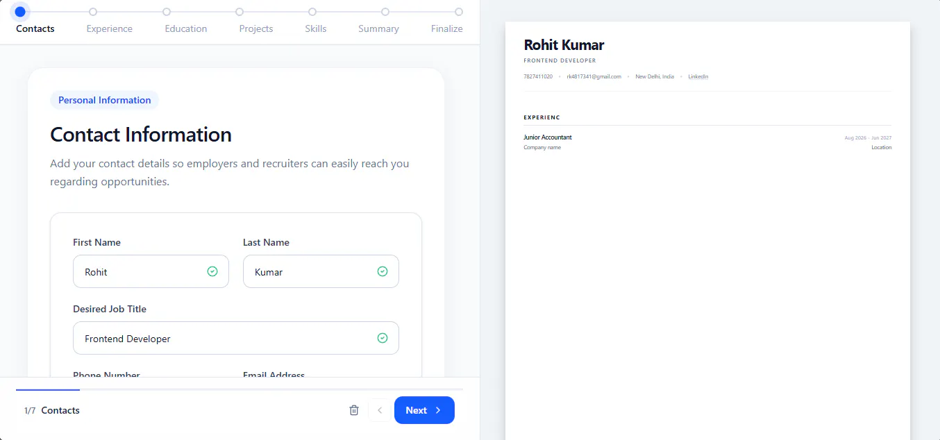 ResumeBuilder gallery image